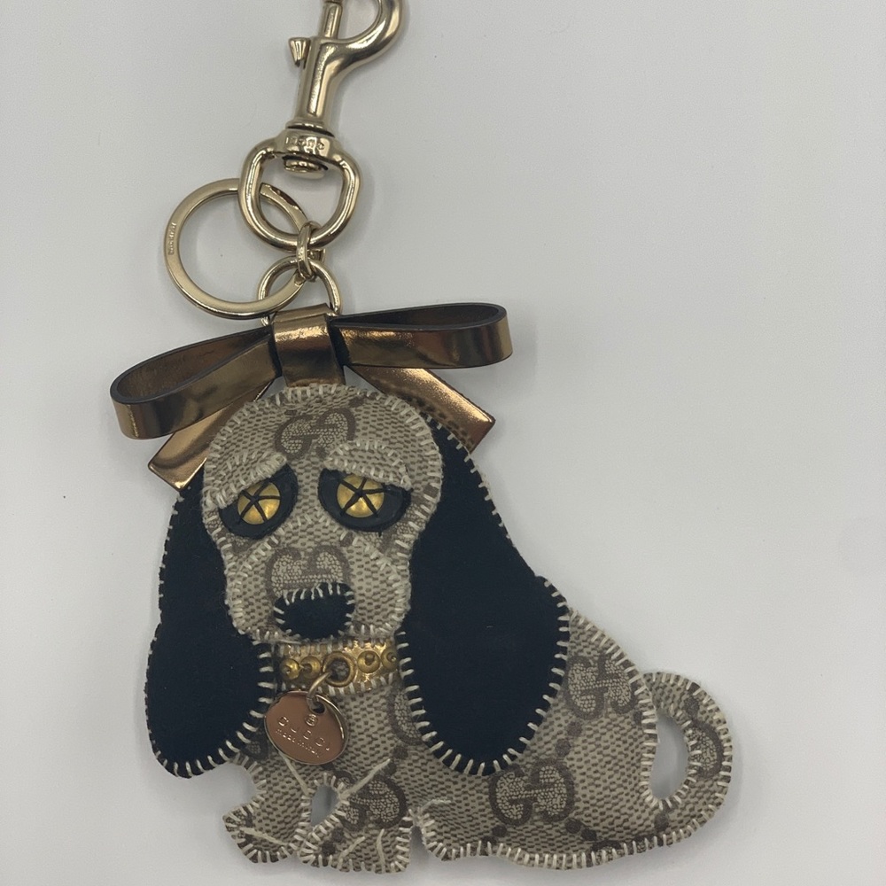 Gucci Guccioli Sam Beagle Dog Key Charm